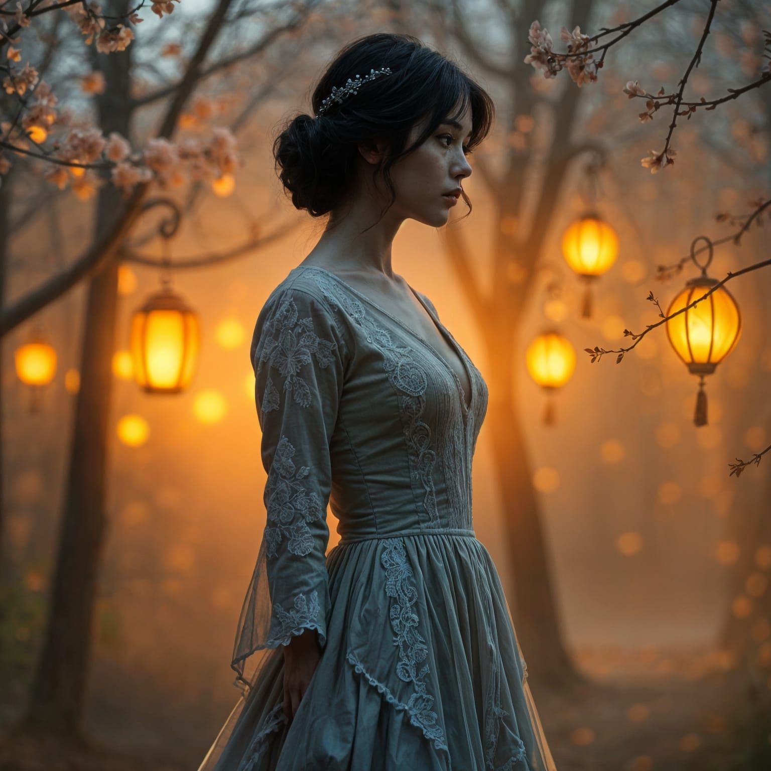 Fading Love's Quiet Acceptance: An AI Interpretation