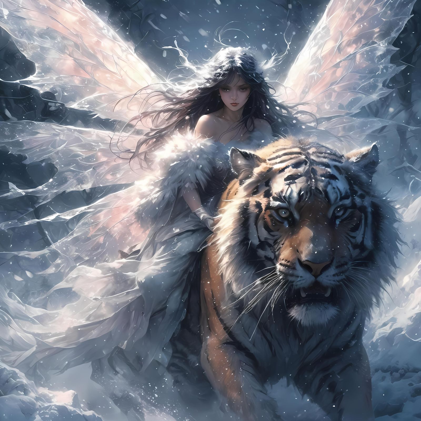 Luis Royo style, pastel painting manhwa, stunning dark romance fantasy sketch, WLOP and Sakimichan "female fairy(beautif...