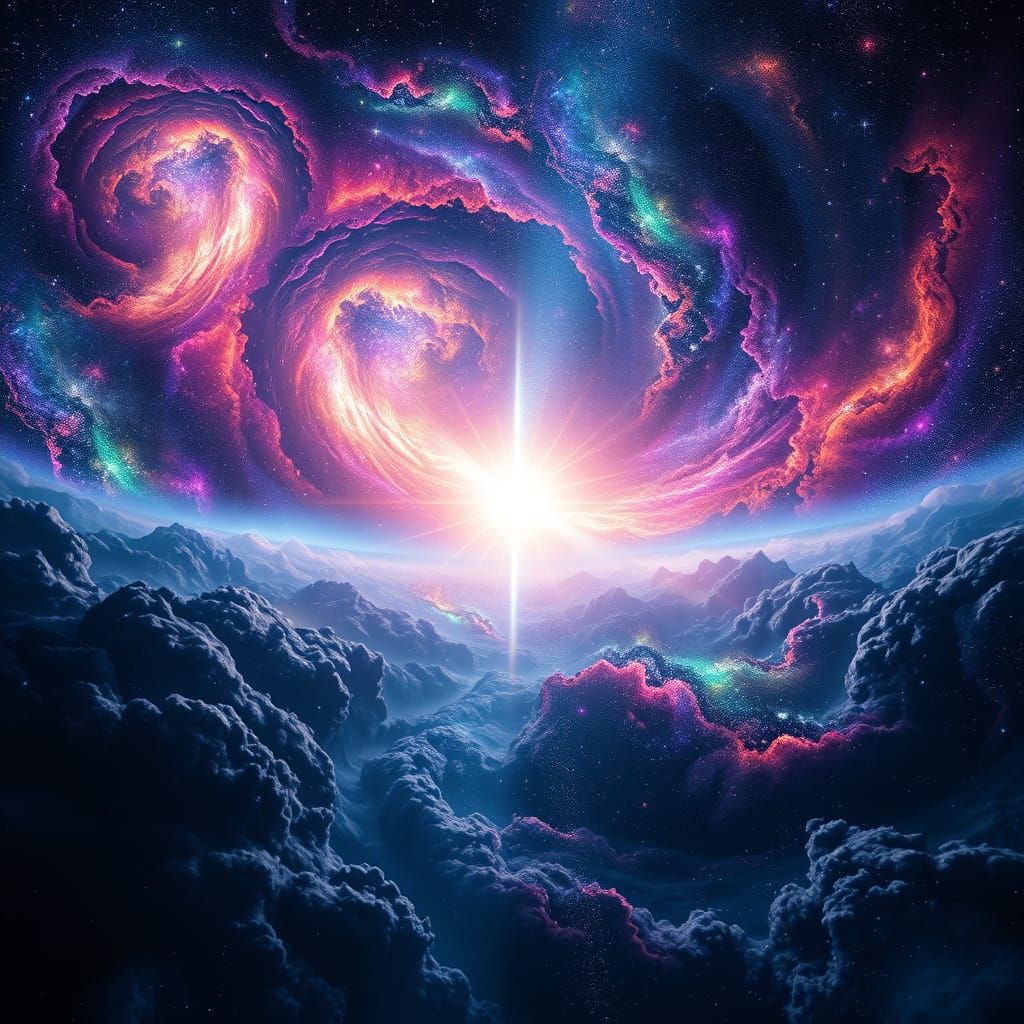Cosmic Odyssey: Infinite Universe in Vibrant Colors