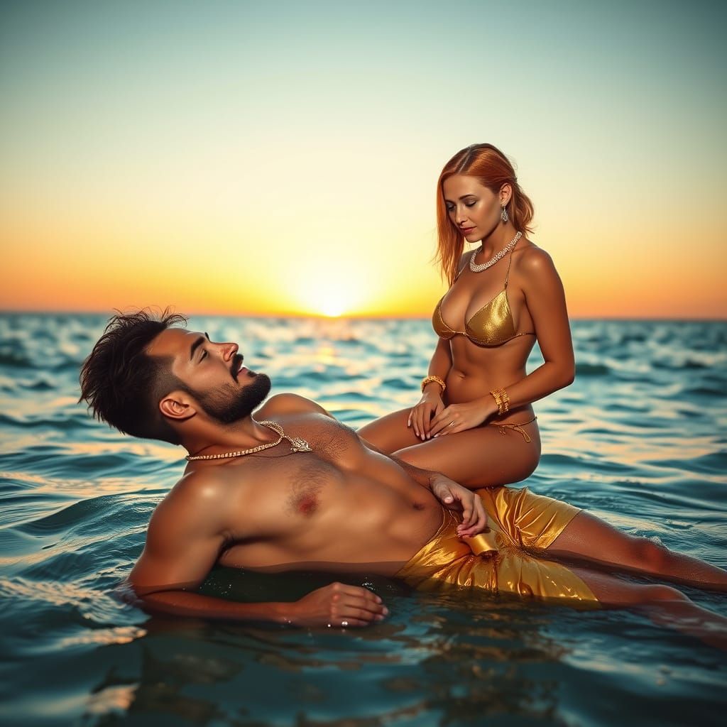 Couple in Sunset Glow