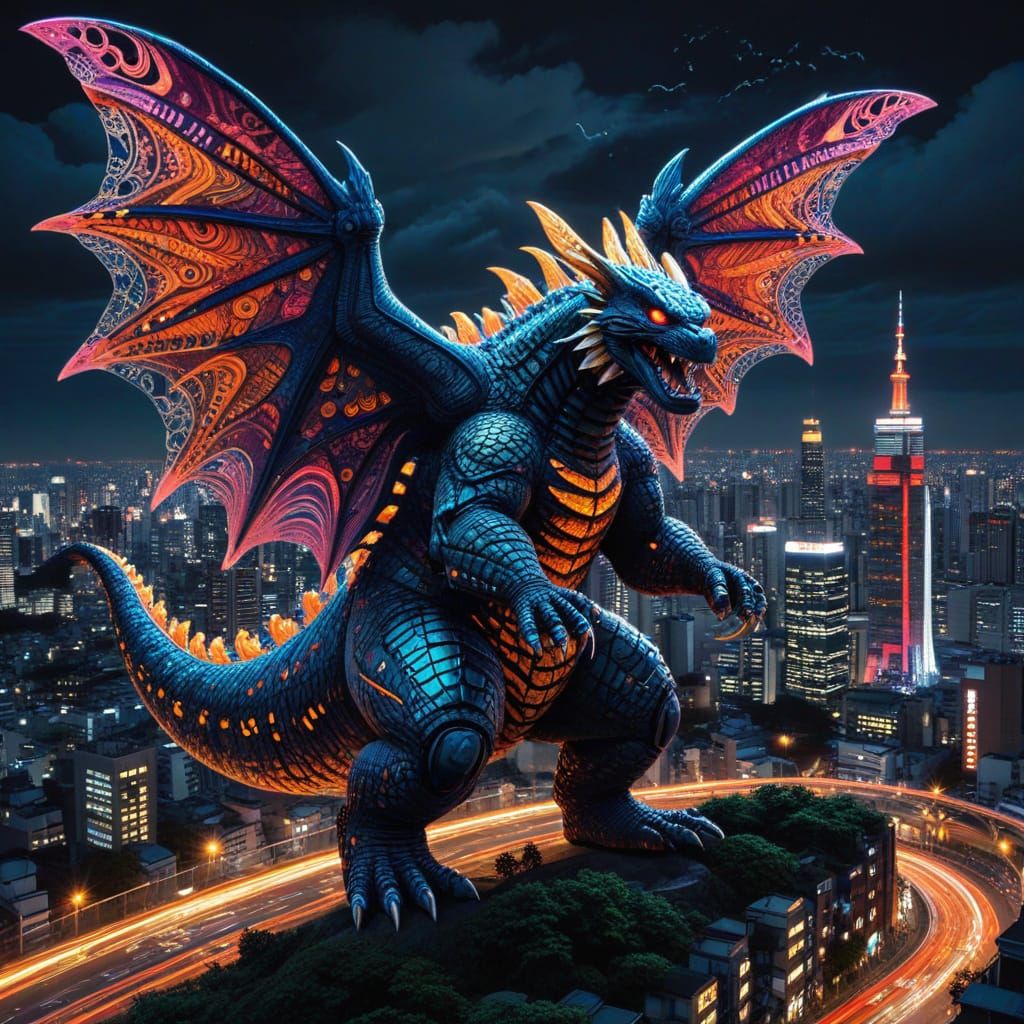 Modzilla, Fancy Wings of Destruction. rawr