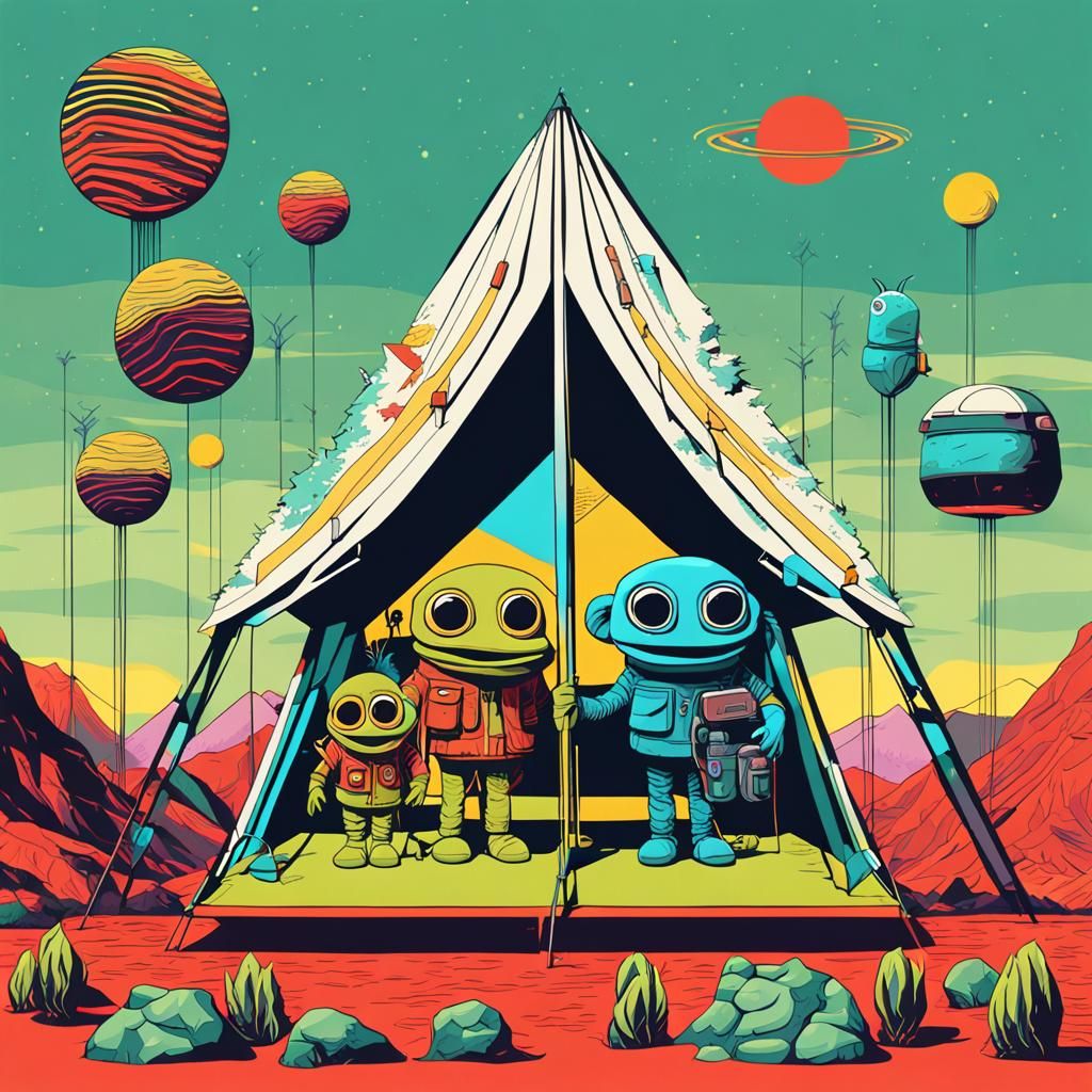 Muppet Backpackers on Alien Planet: Pop Art