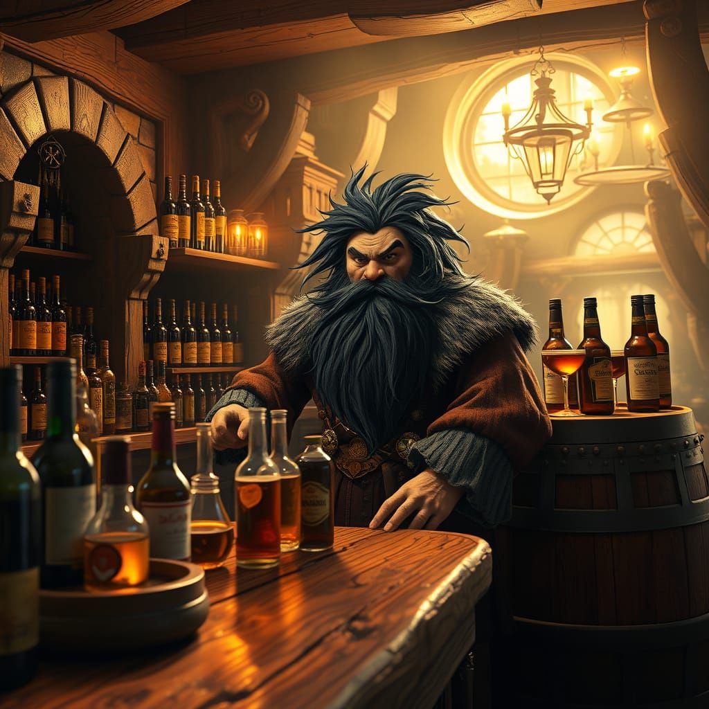 Fantasy Tavern in Warm Golden Light