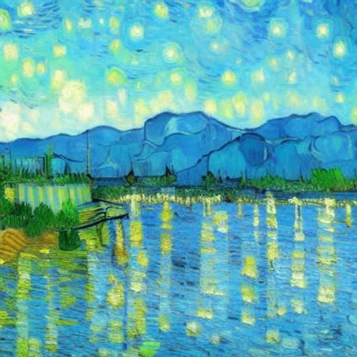 Van Gogh Inspired Landscape Masterpiece