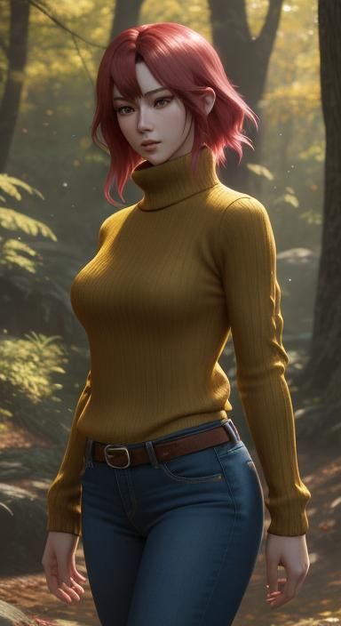 Hyper-Realistic Anime Girl in Morning Light