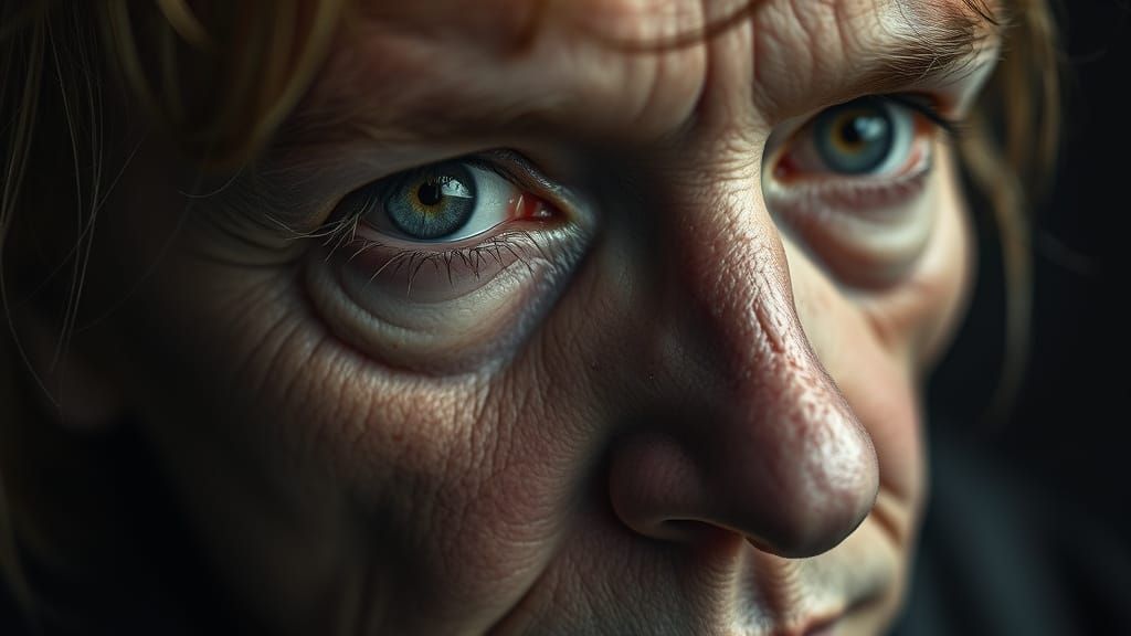 Intense Portrait Captures Raw Emotion and Detail