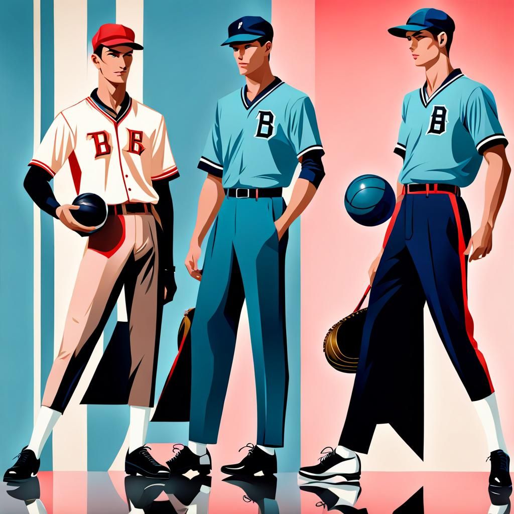 Elegant Ball Players in Action