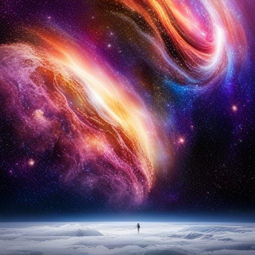 Cosmic Confluence: Merging Galaxies in Brilliant Light