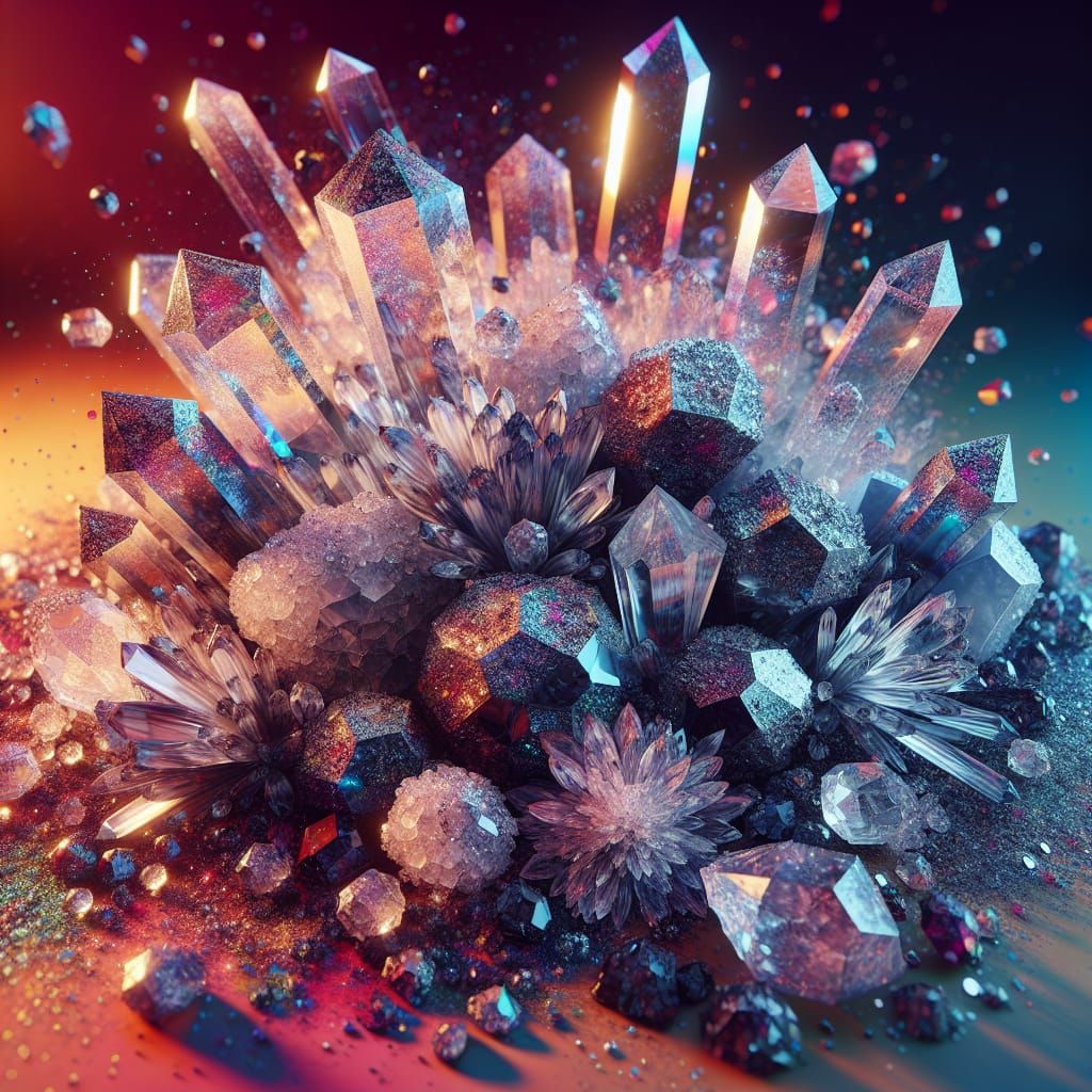 Natural Blast of Crystals