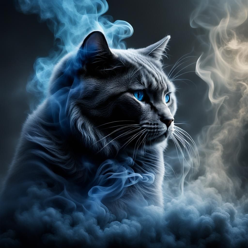 Smoky Cat: A Digital Matte Painting