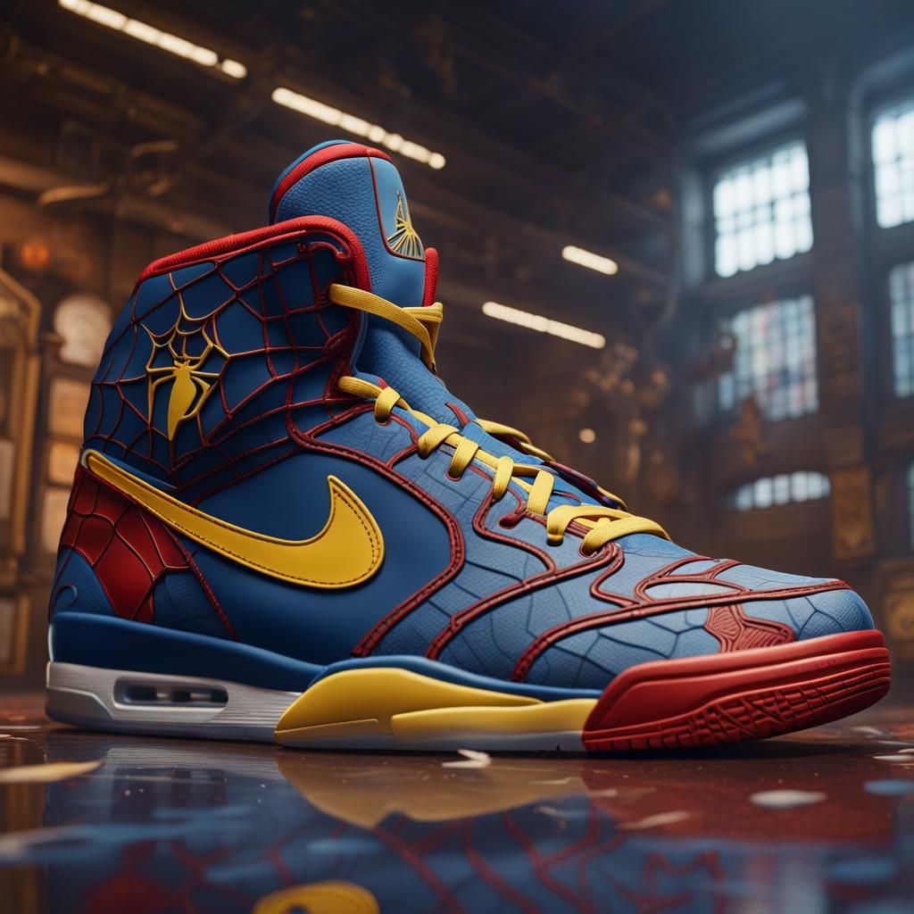 Spiderman in Salvador Dali and Van Gogh Style