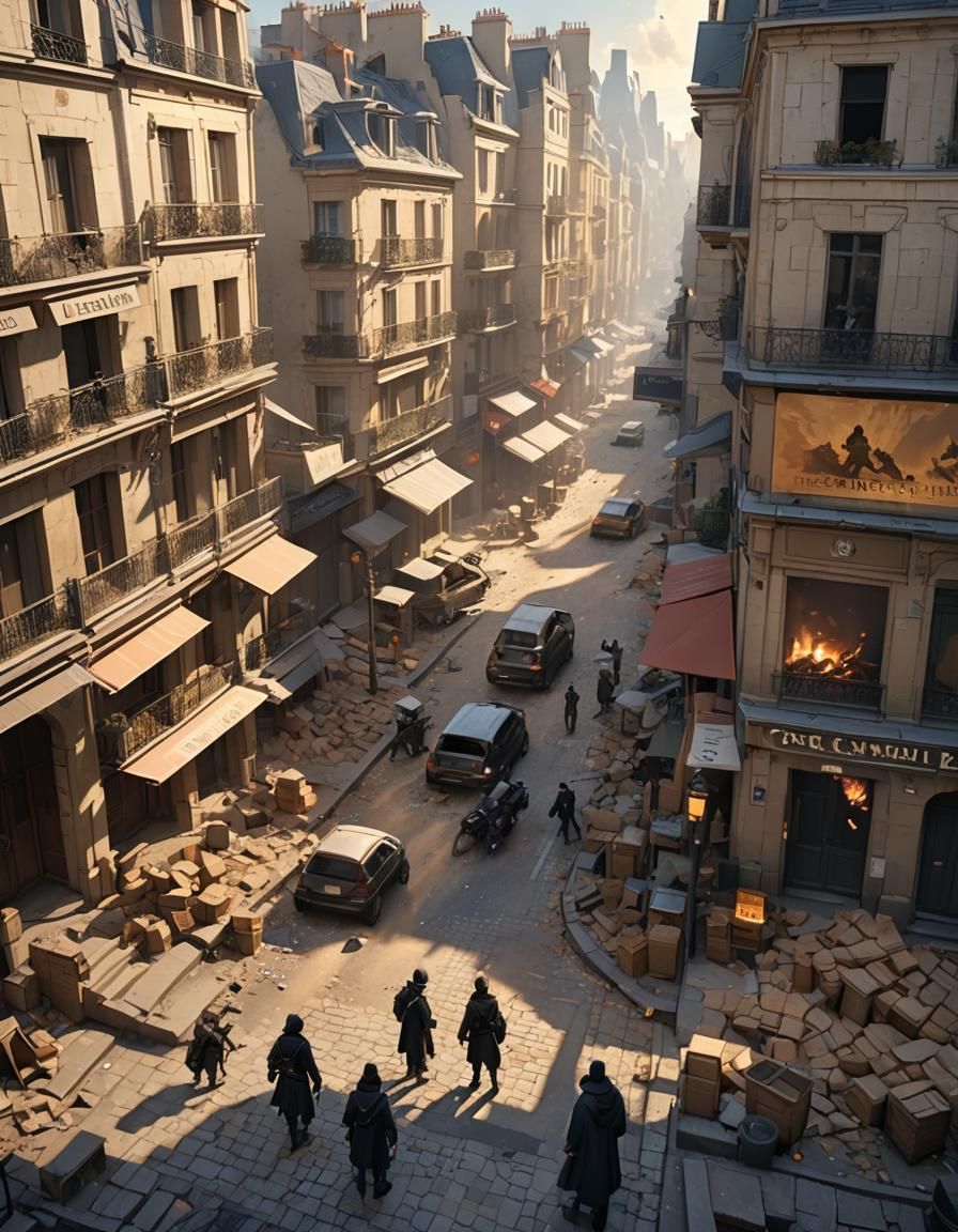 Paris in Disarray: Fractured Nation Concept Art