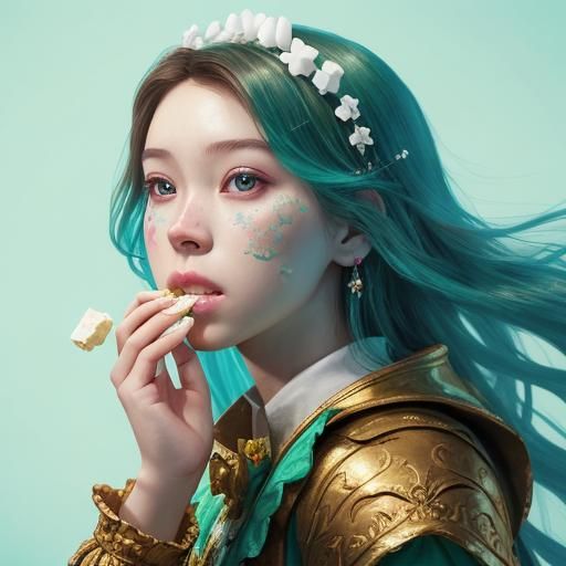 Princess Buttermint's Mints: Hyperrealistic Splash Art