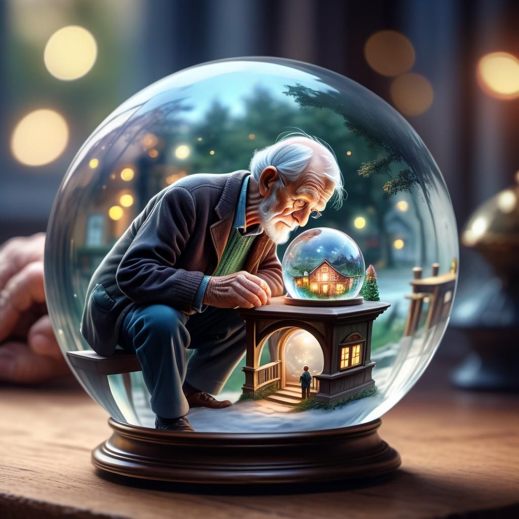 Snow Globe of Past Memories