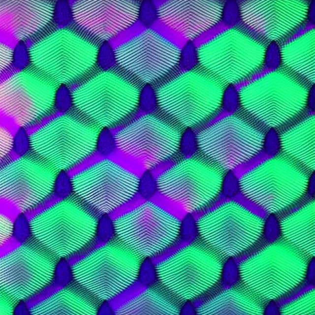 Seamless Neon Snakeskin Pattern in Synthcore Style