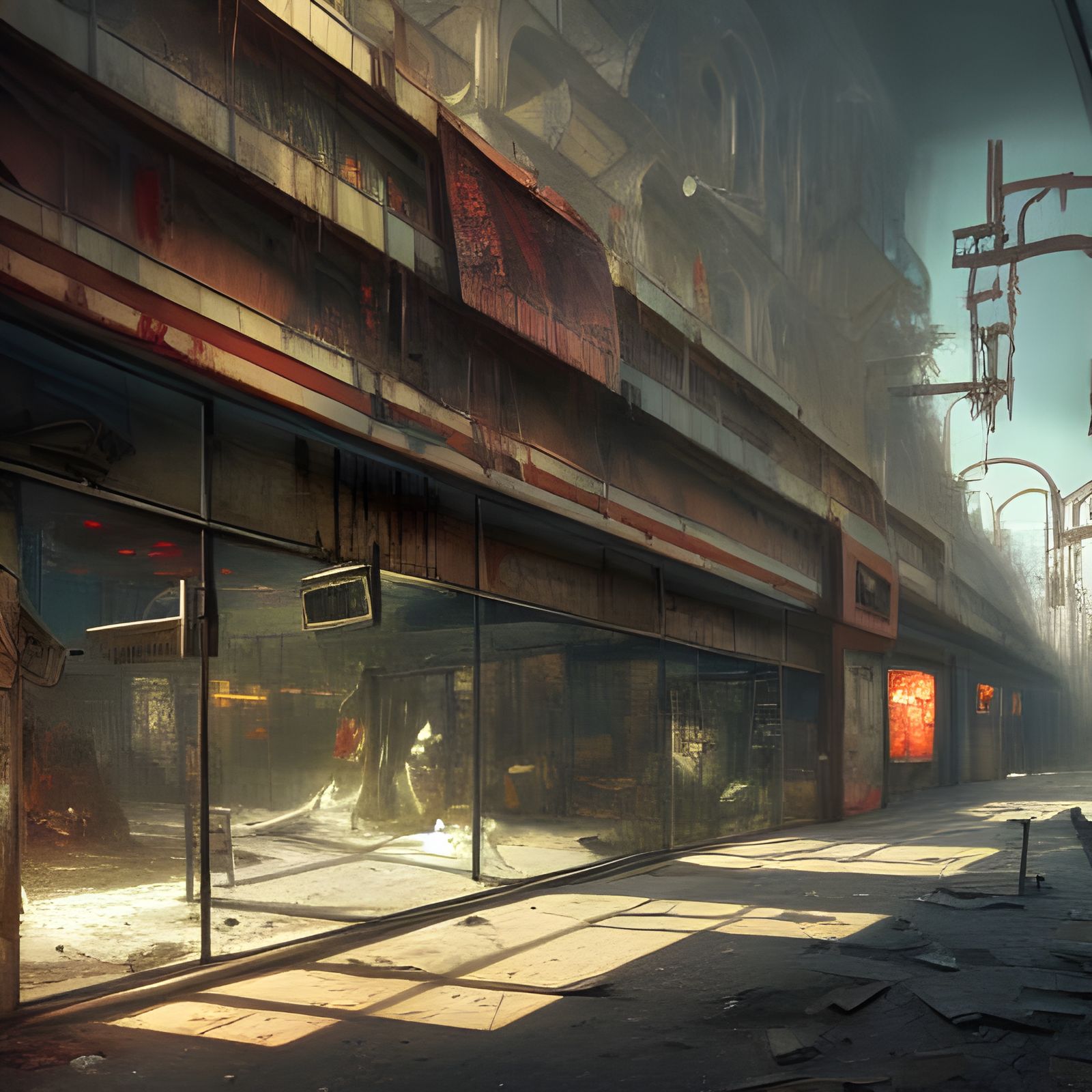 Post-Apocalyptic Shopping Mall in Unreal Engine