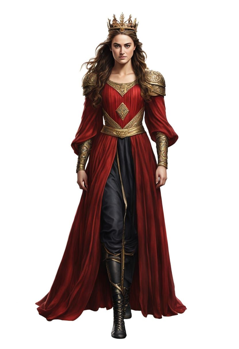 Guinevere in Camelot, Ultrarealistic Portrait