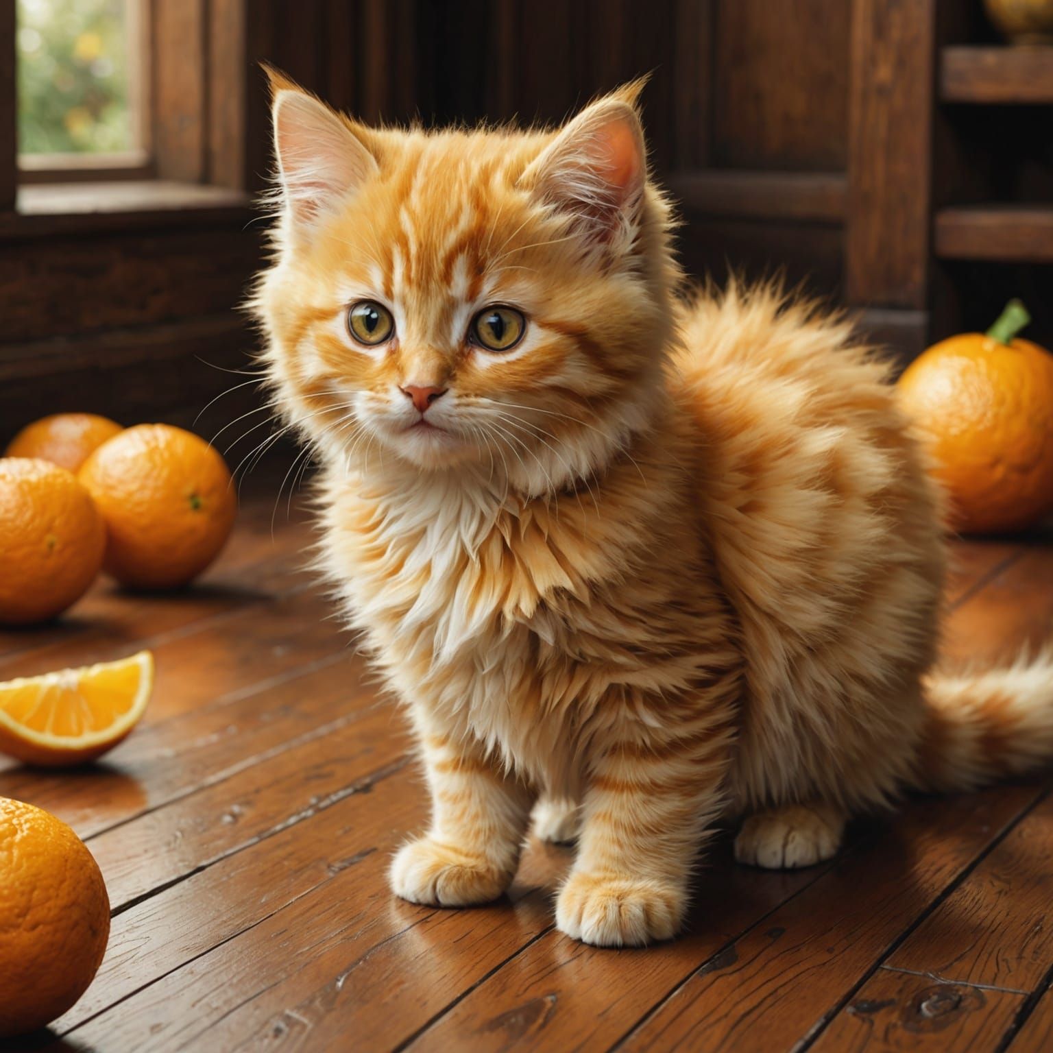 Fluffy Kittens in Anime Style