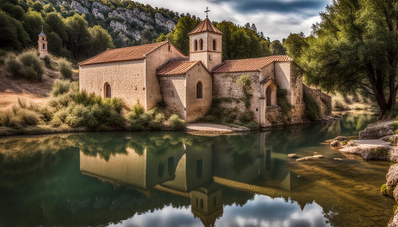 Picturesque Hermitage in Río-Quintanilla, Burgos