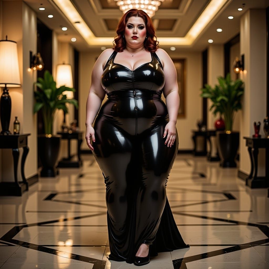 Elegant Middle Eastern Woman in Luxurious Black Maxi Dress