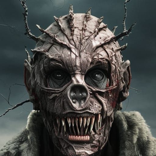 Sinister Bloody Monster: Epic Digital Matte Painting