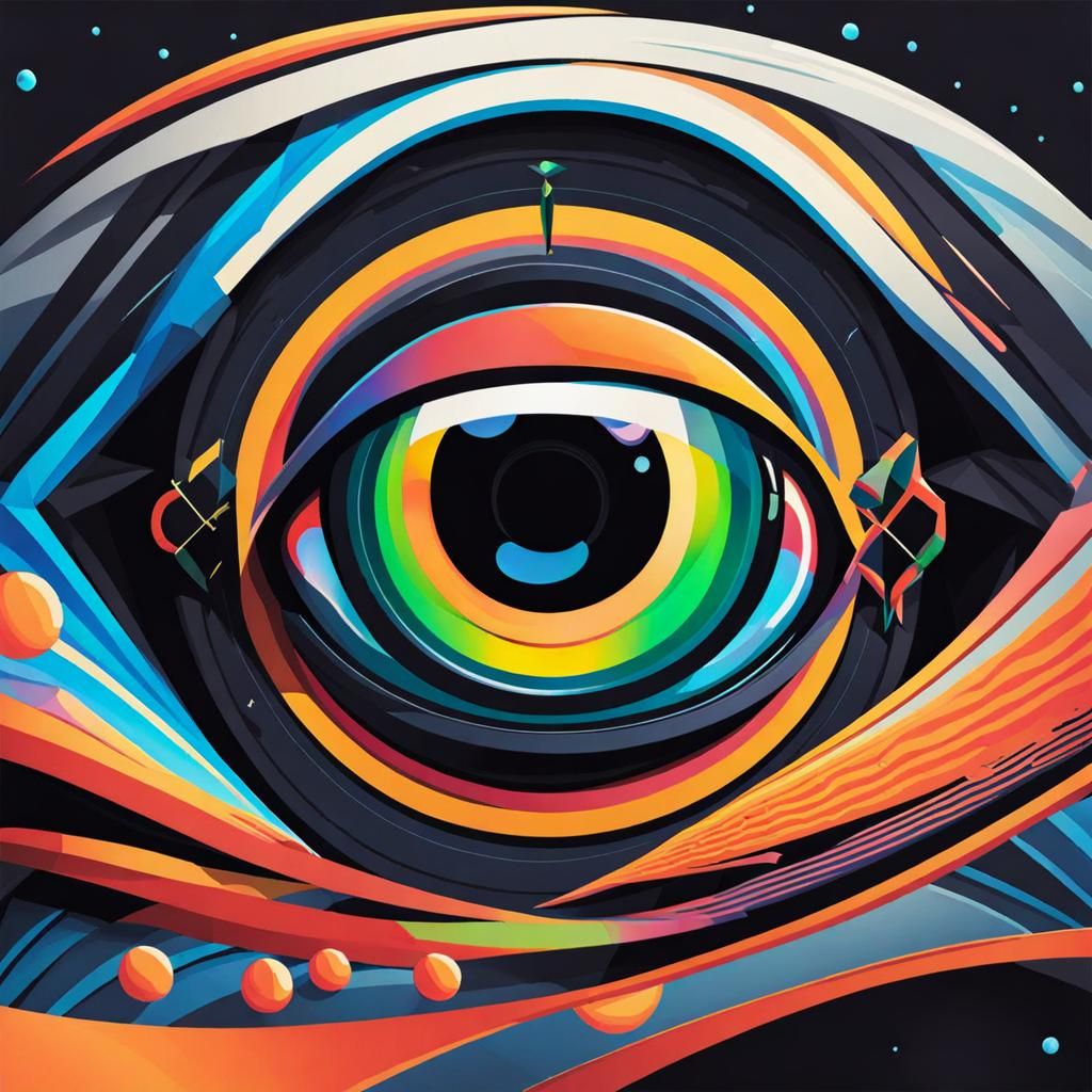 Stylized Eye Generated from Emoji Prompt