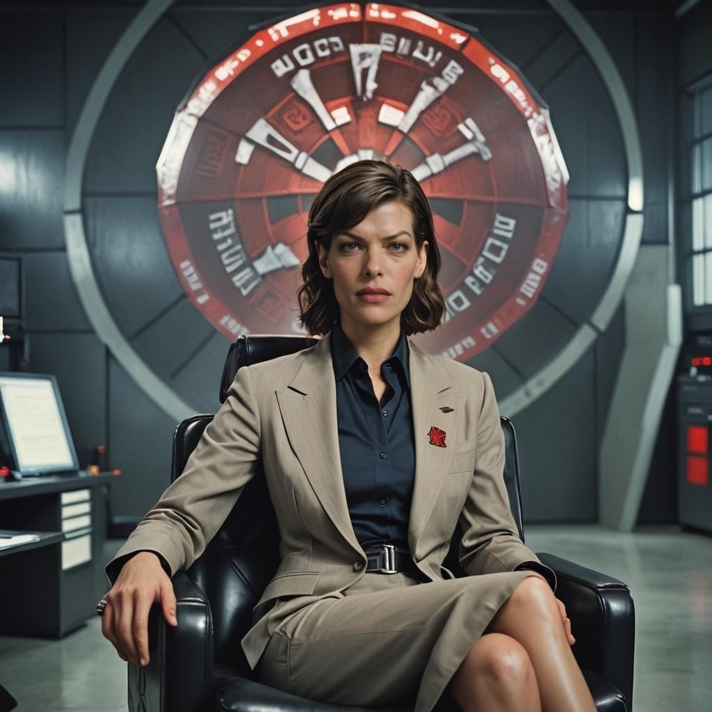 Badass CEO of Umbrella Corporation: Cinematic Film Still