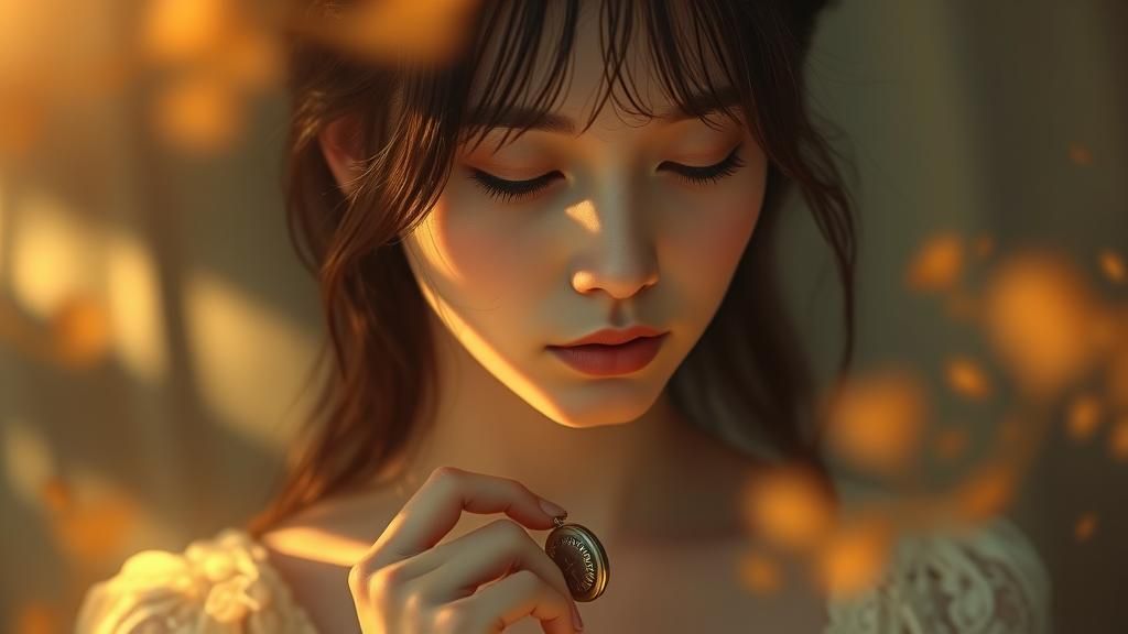 Introspective Portrait in Ethereal Surrealist Style