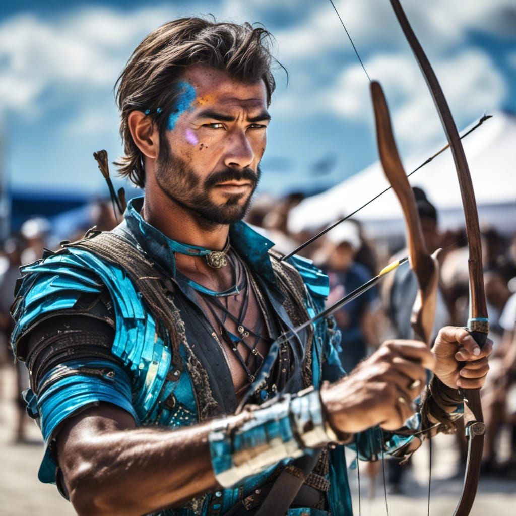 Electric Dreams Archery Tournament in Neon Lights