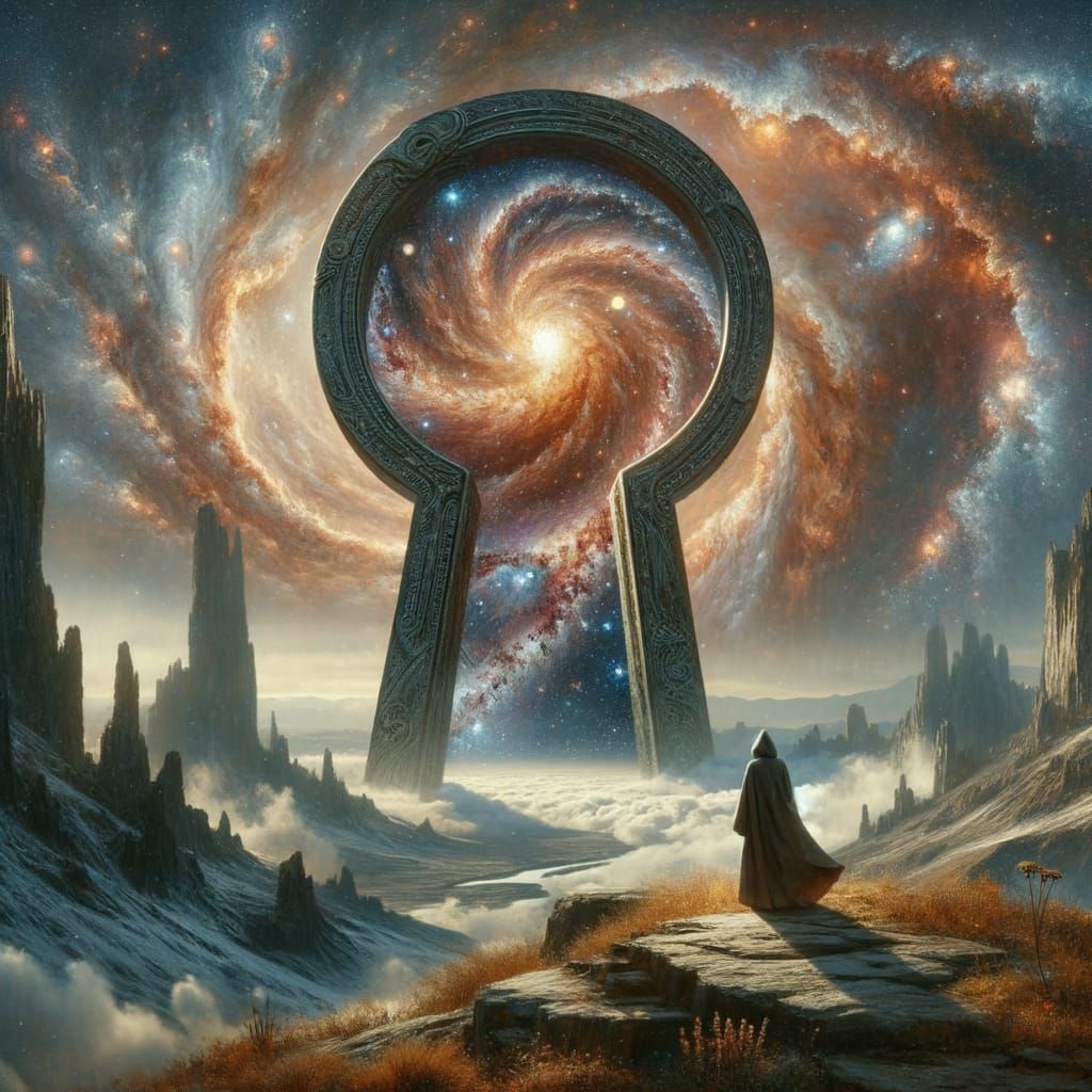 Cosmic Keyhole to a Galactic Dreamscape