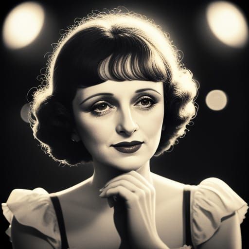 Vintage Parisian Cabaret Singer Edith Piaf