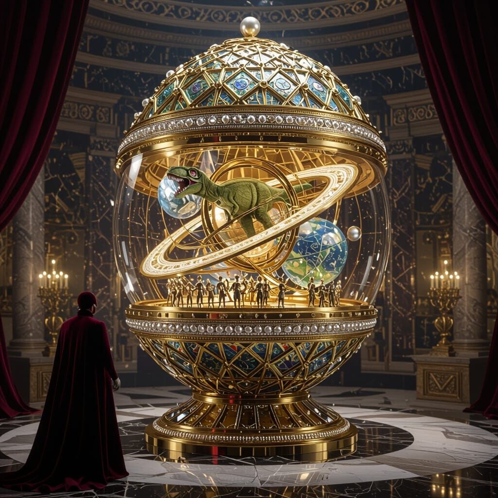 Supervillain's Lair: Cosmic Fabergé Egg of Stolen Time