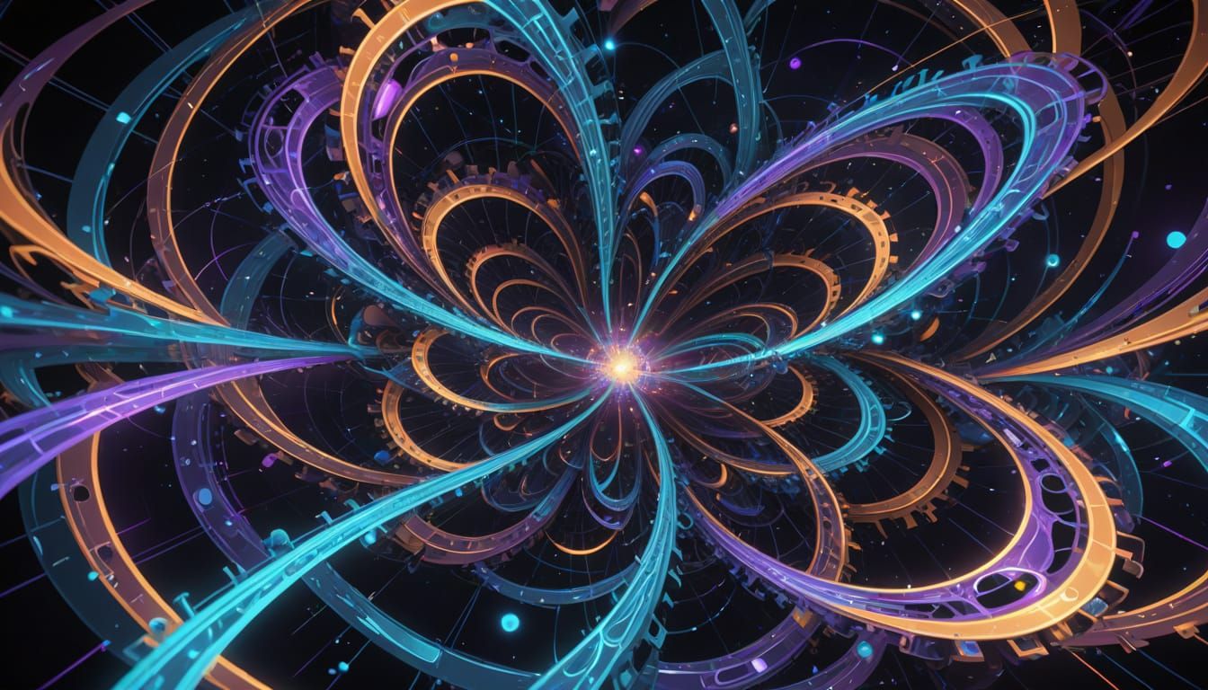 Abstract Sci-Fi Action in 5D Supergravity