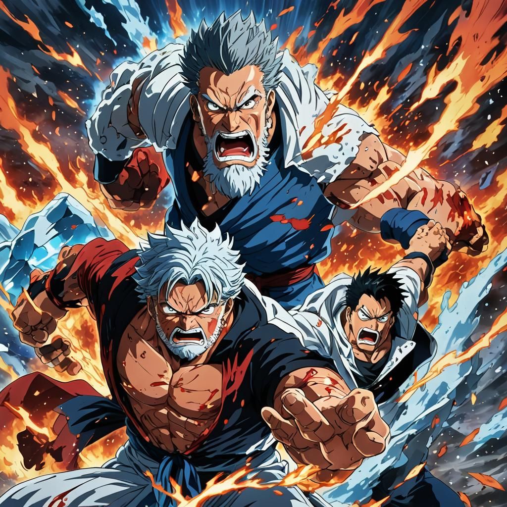 Garp vs Kuzan: Ultimate Haki Showdown in 8K