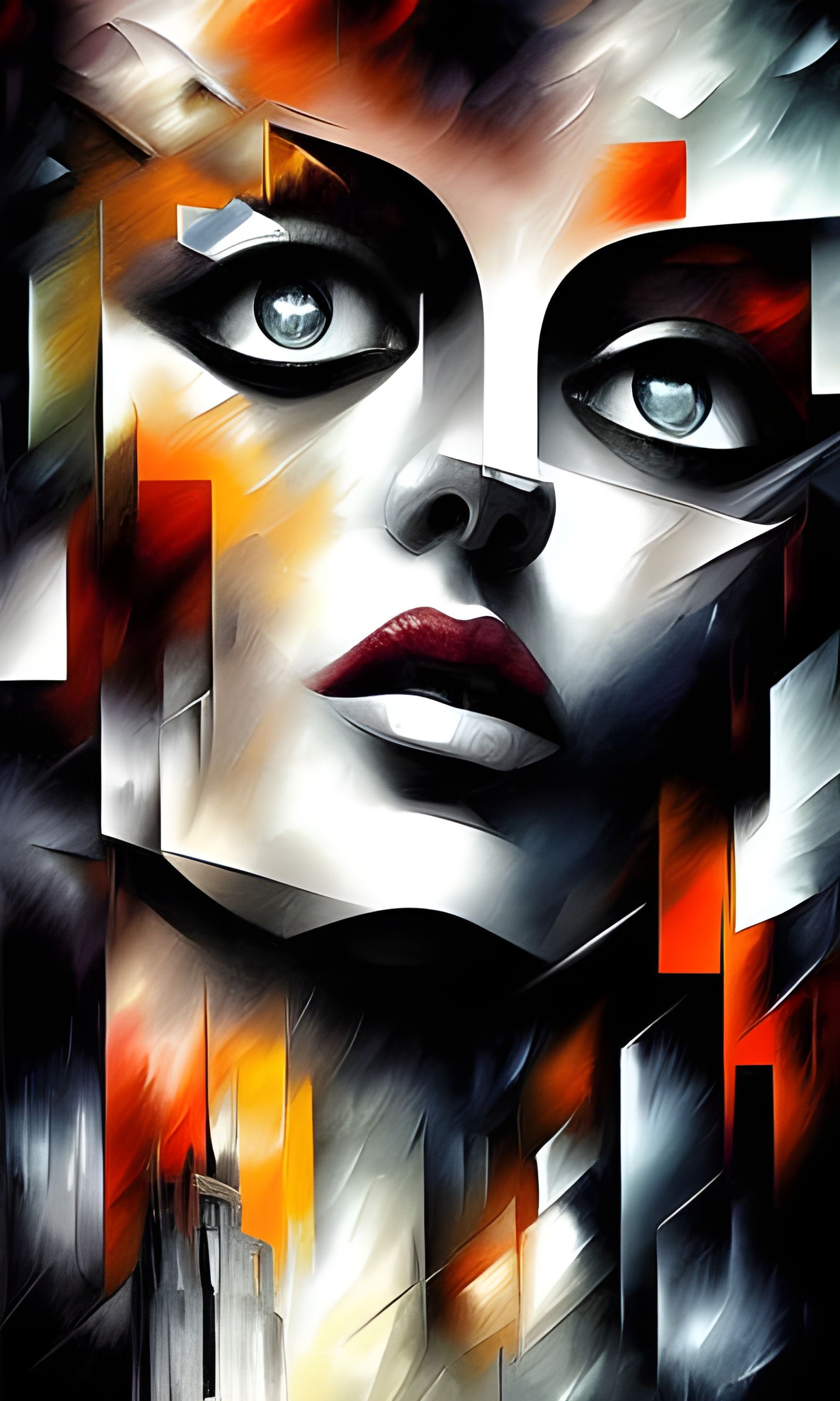 Hyperdetailed Metropolis in Muted Tones as Low Poly Art