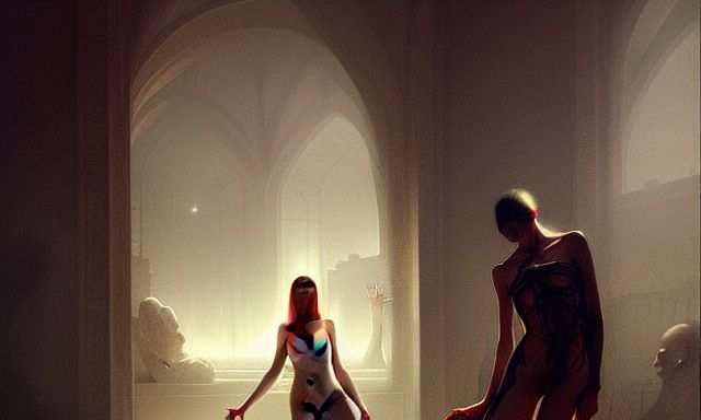 Sensual Portrait with Dramatic Lighting