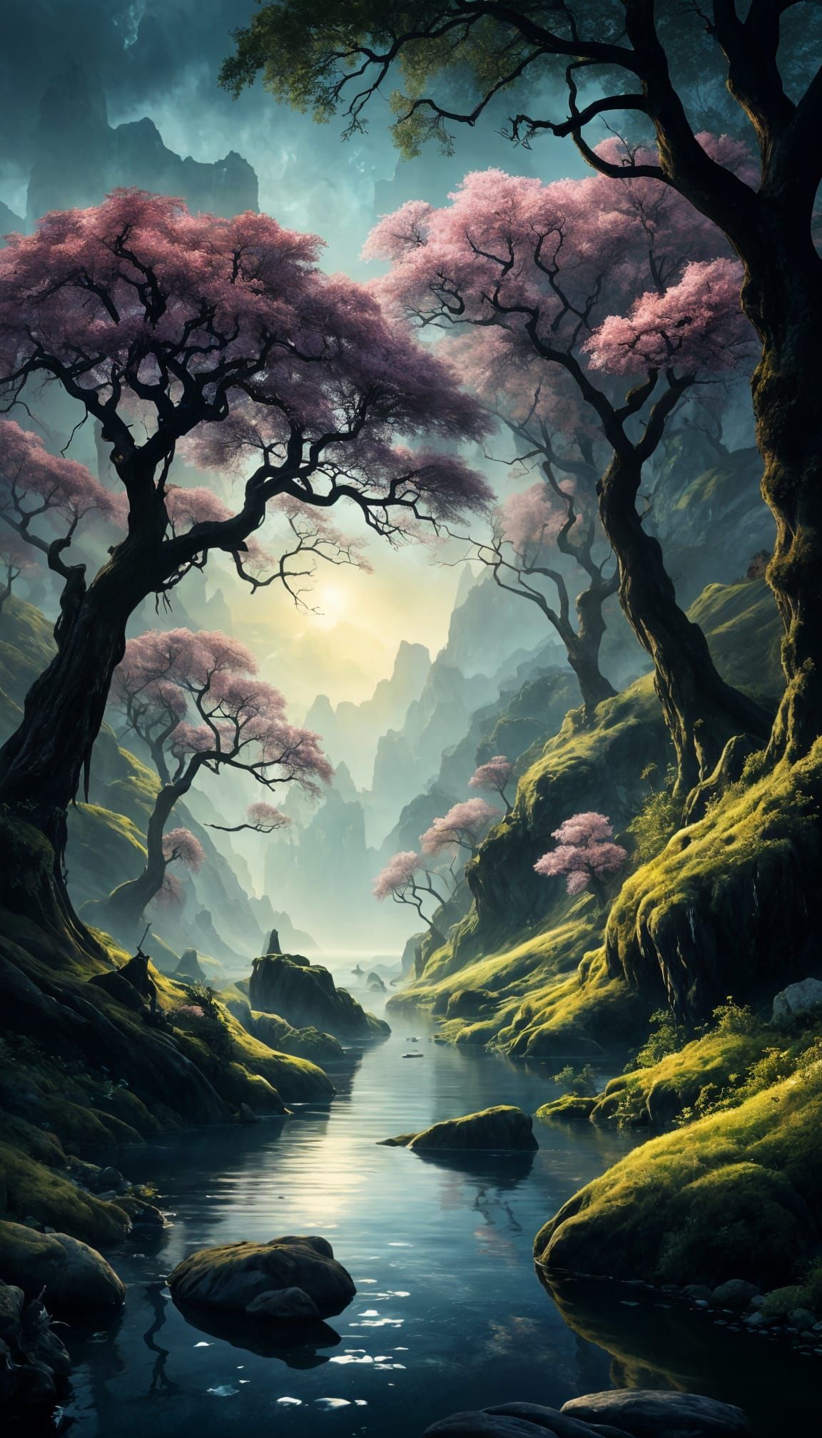 Ethereal Waterscape Inspired by Fantasy Art