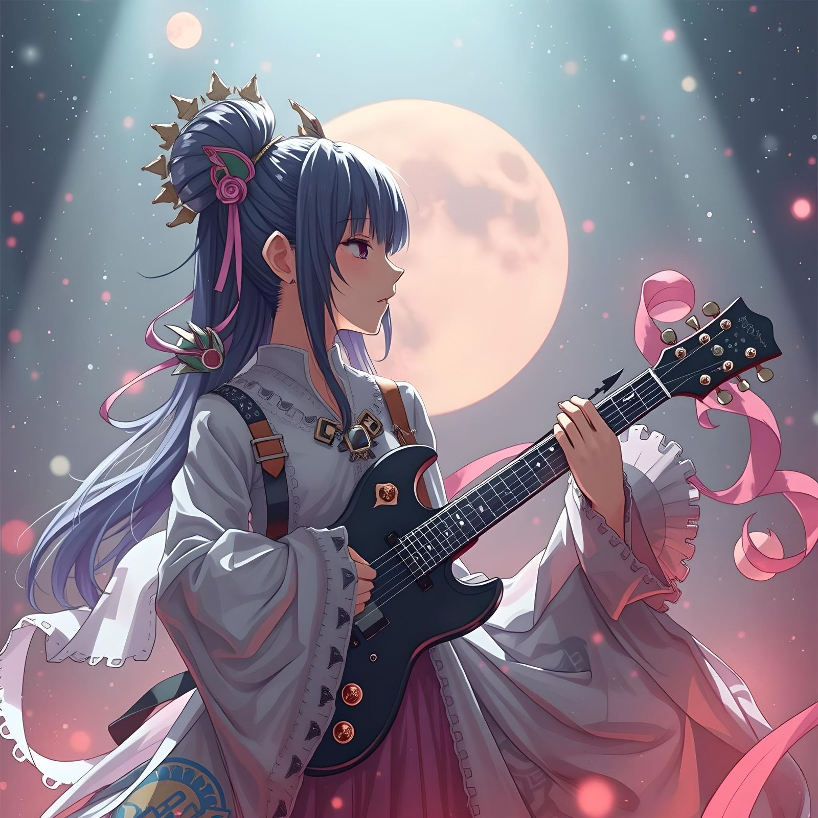 Abstract World Harmony Through Music