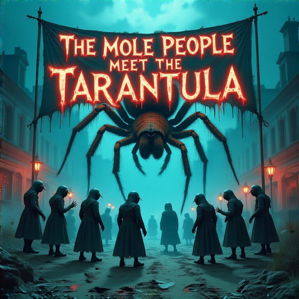 Mole People Meet Tarantula: Sci-Fi Film Noir Art Deco