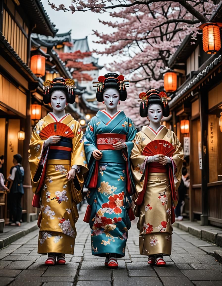 Maiko and Geiko in Gion, Kyoto: Springtime Photography