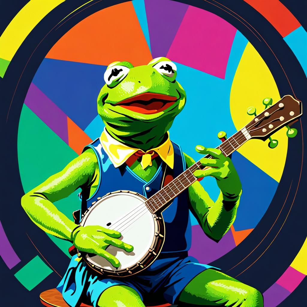 Kermit the Frog: Pop Art Screen Print