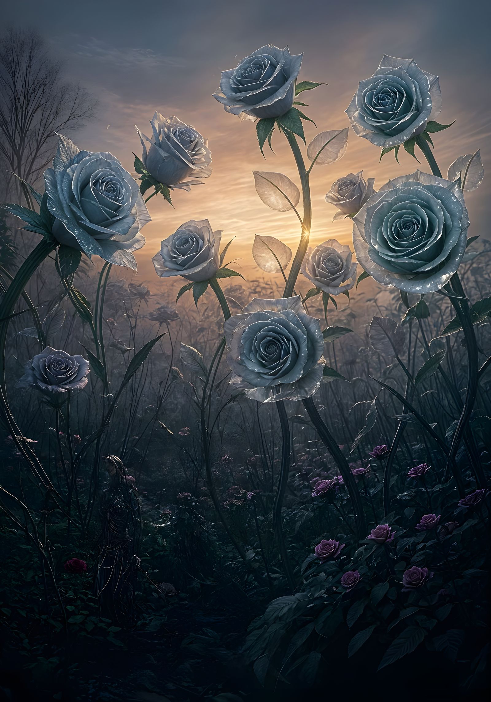 "The Cursed Garden of Glass Roses"