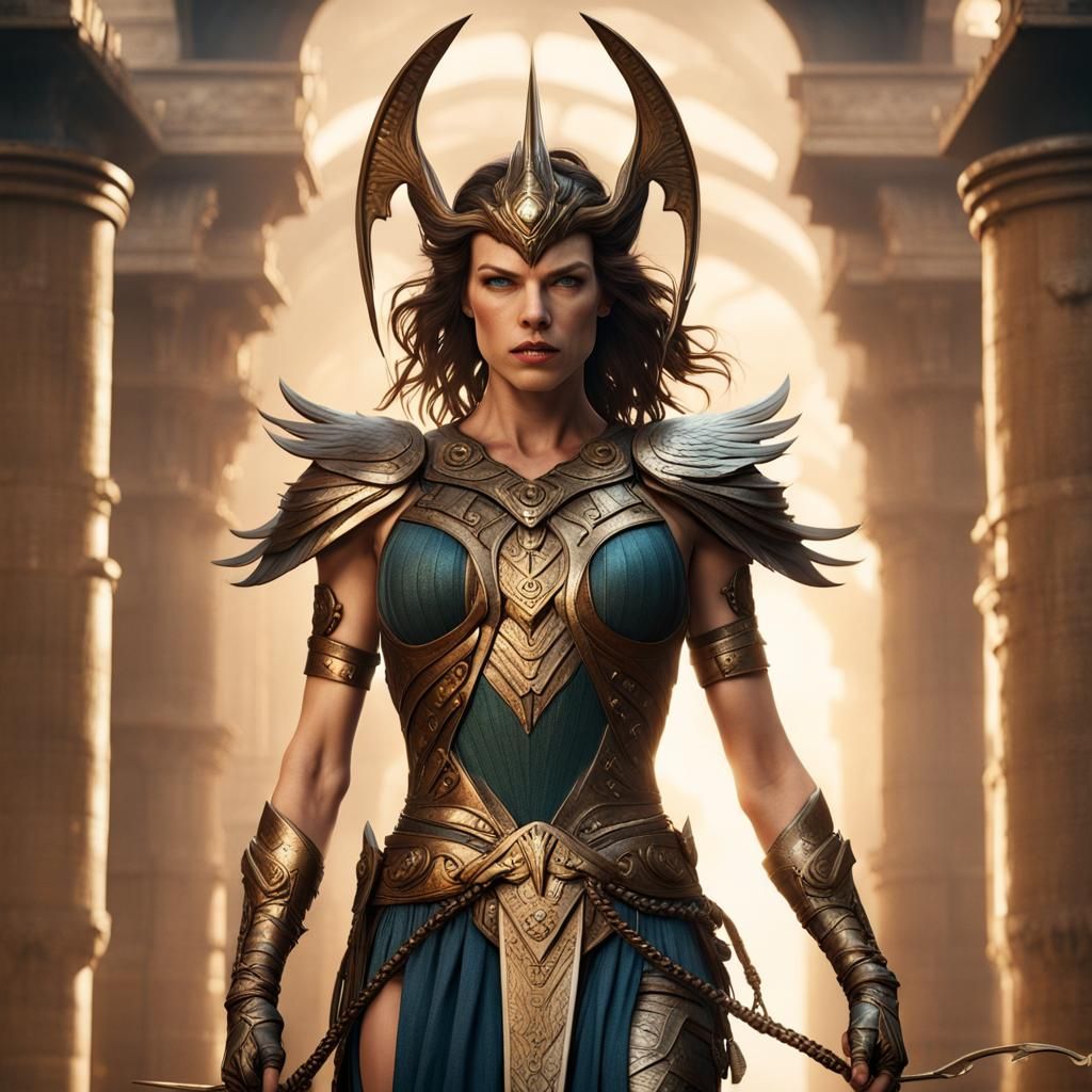 Milla Jovovich as DC's Artemis of Bana-Mighdall