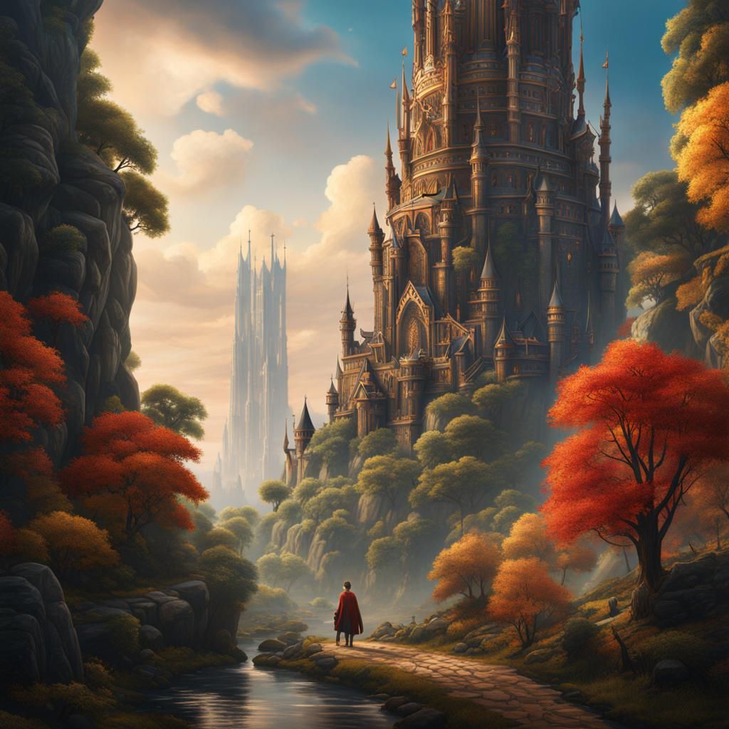 The World's Tallest Boy: Detailed Matte Painting