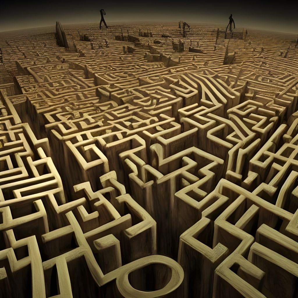 Dystopian Maze: Life, Death, and Crying Skeletons