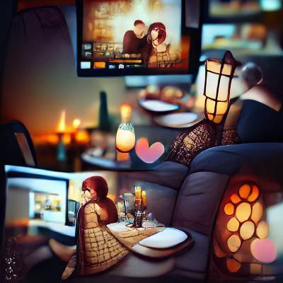 Romantic Restaurant Date Night Scene