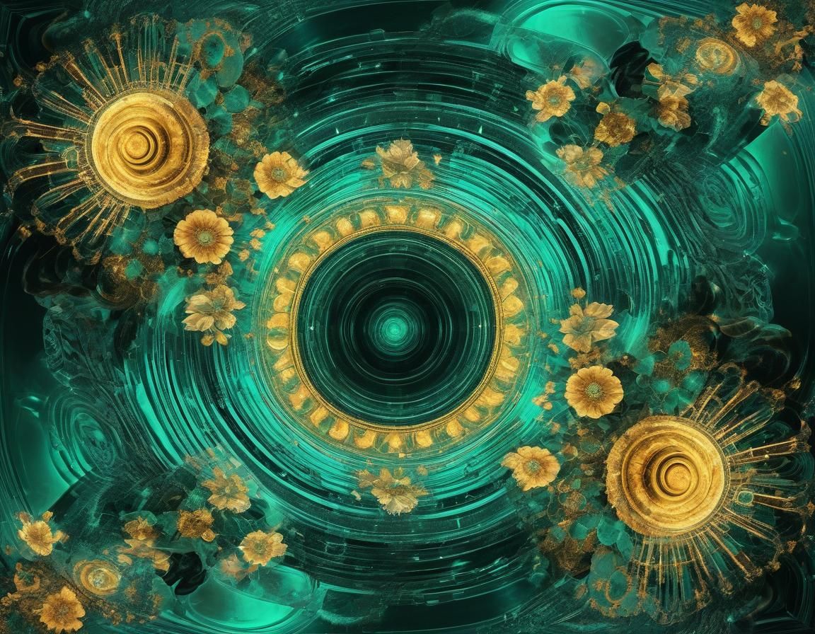 Ethereal Floral Art in Abstract Surreal Style