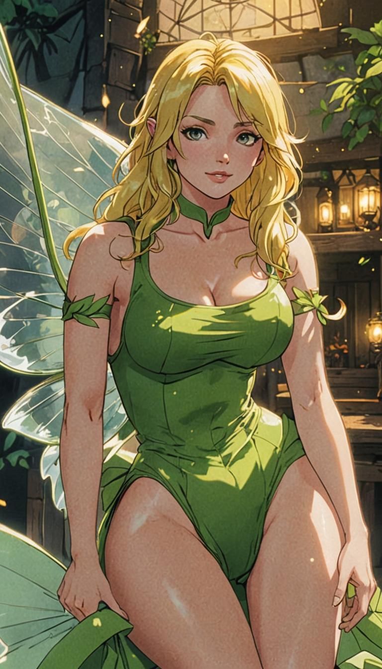 Tinkerbell as Manga Anime Art