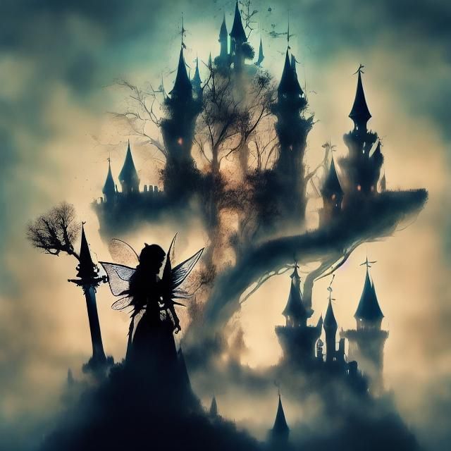 Surreal Portrait: Man's Head Dissolving into Particles