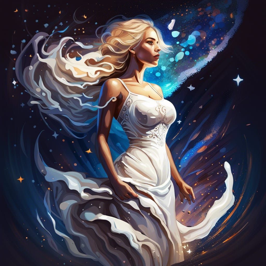 Beautiful blonde woman